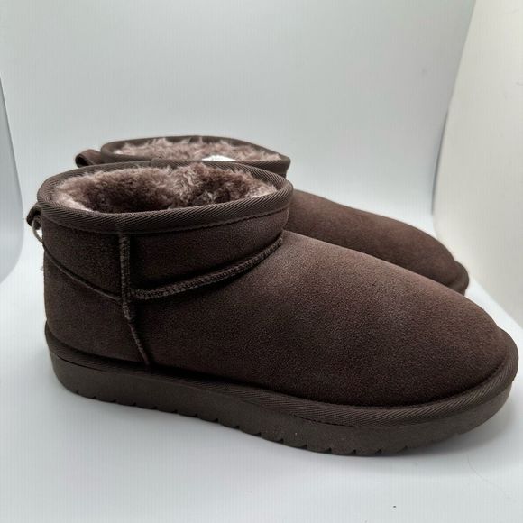 CUSHIONAIRE Women's pull on boot 7 BROWN - Picture 1 of 7